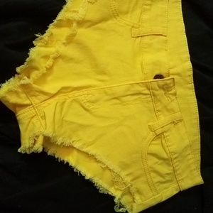 Yellow shorts